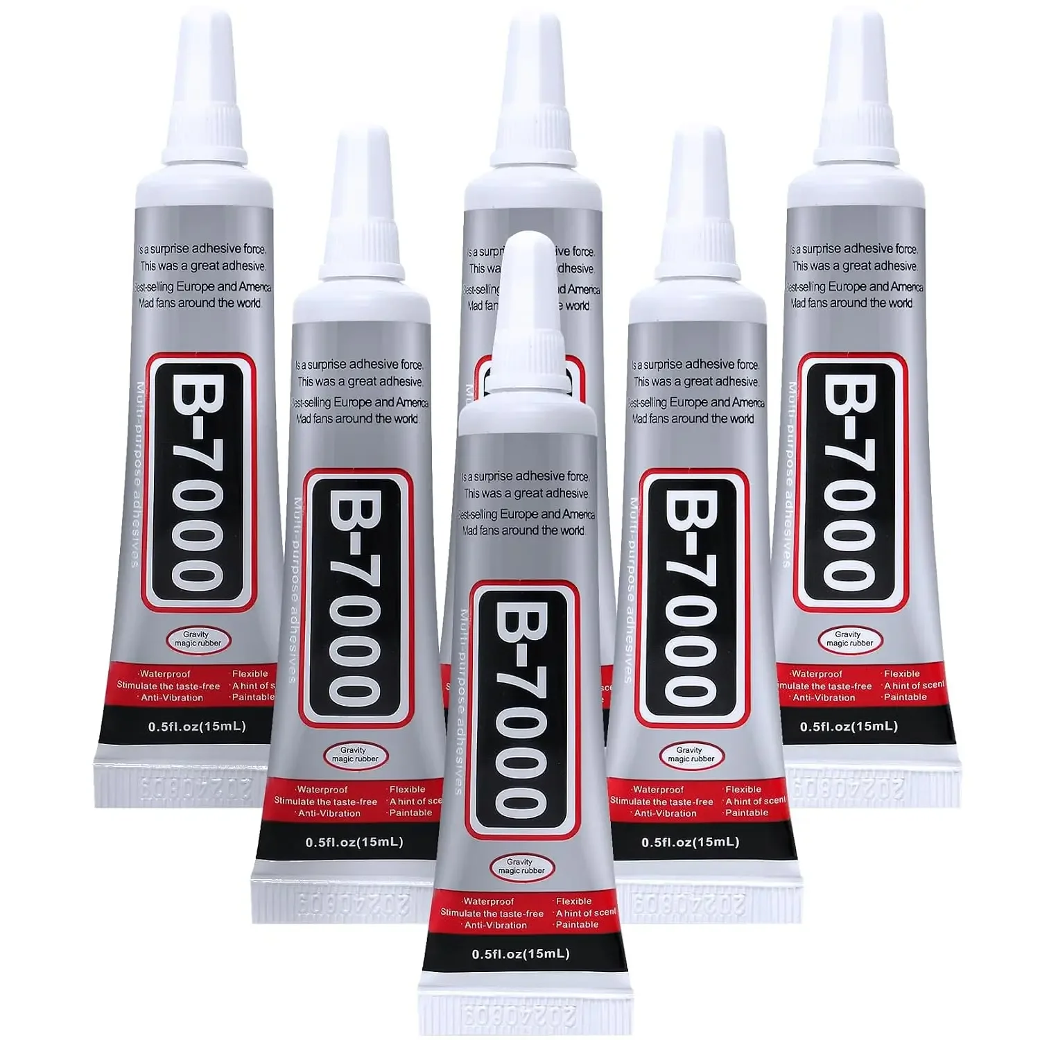 Fabric Glue Bond - ICUTE-FITTDYHE ジュエリーグルー 6個入り - 15ML/0.5fl oz