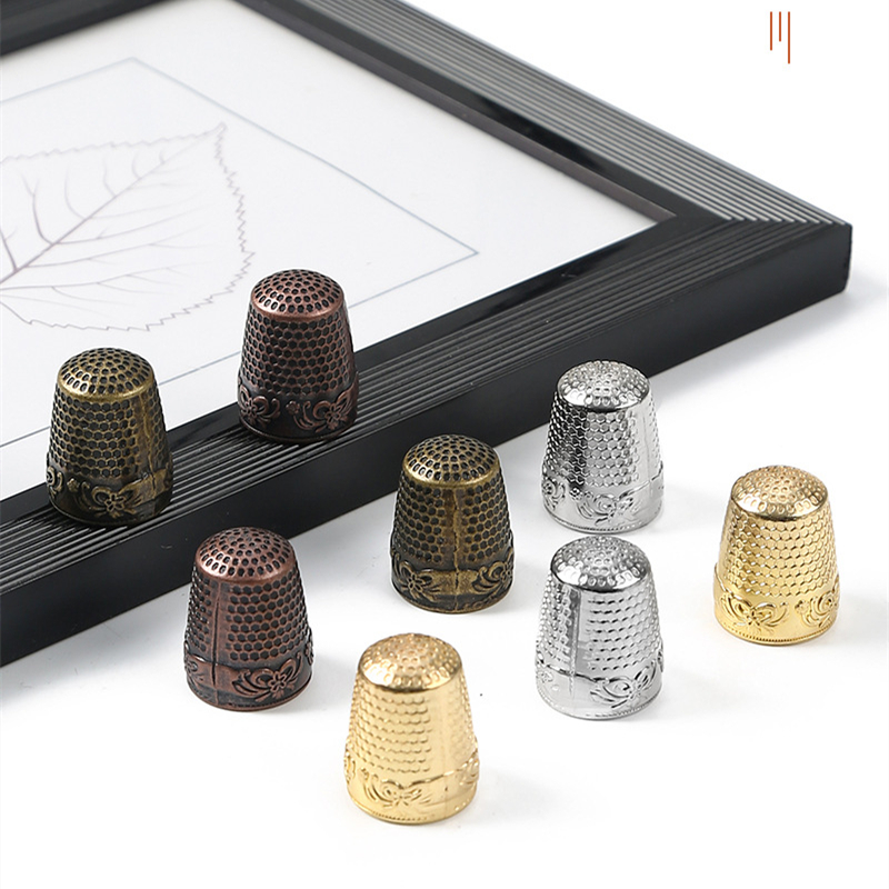 Sewing Thimble Metal - アンティークのレトロなフィンガープロテクター,手作りの針,家庭用縫製アクセサリー