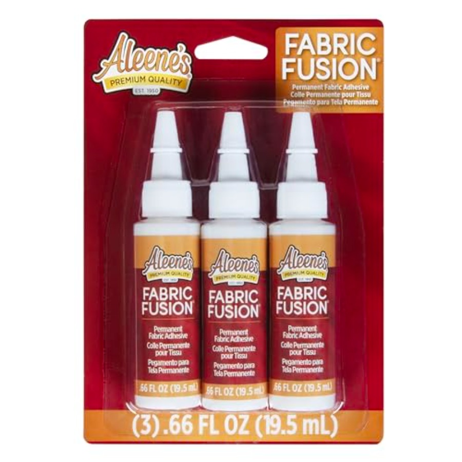 Fabric Glue Bond - ファブリックフュージョン接着剤。66オンス3個パック、永久接着＆水洗い可能、柔軟性のある接着剤、布地、衣類、デニム、ポリ素材に強力接着。