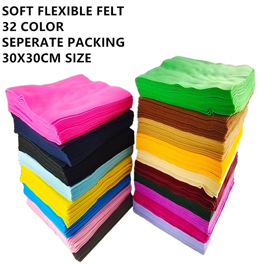 Is Sewing A Textile Craft - クラフト用カラーフェルト生地シートフレキシブルソフト32色選択可能30cm 20個パックスクエアDIYおよび縫製プロジェクト用