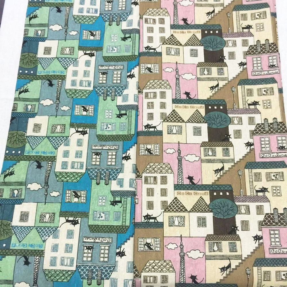 Is Sewing A Textile Craft - ヴィンテージノルディックスタイルの小さな家のパッチワーク,麻の綿とリネンの生地,縫製テキスタイル,手工芸品,DIY素材
