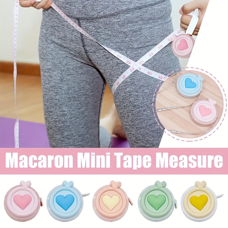 Sewing Recycle - 1.5mミニソフトテープメジャー、ファッションリサイクル、ワンタッチテープメジャー、ポータブルボディ測定用定規、裁縫道具