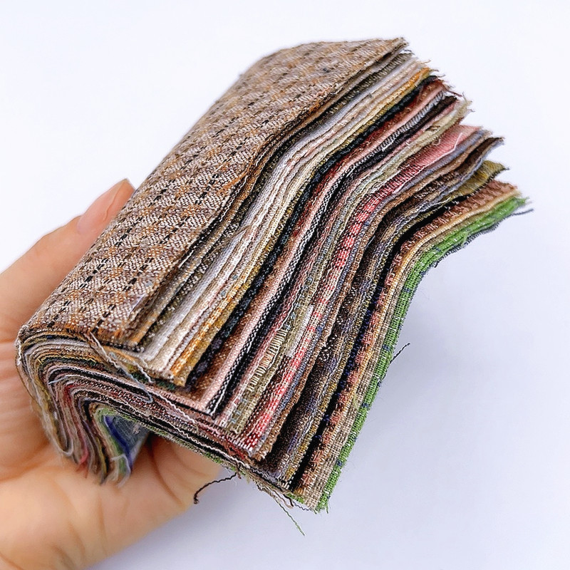 30枚入り 綿糸染め 日本製 裁縫生地 クラフト パッチワー - Sewing Lab のレビューと価格