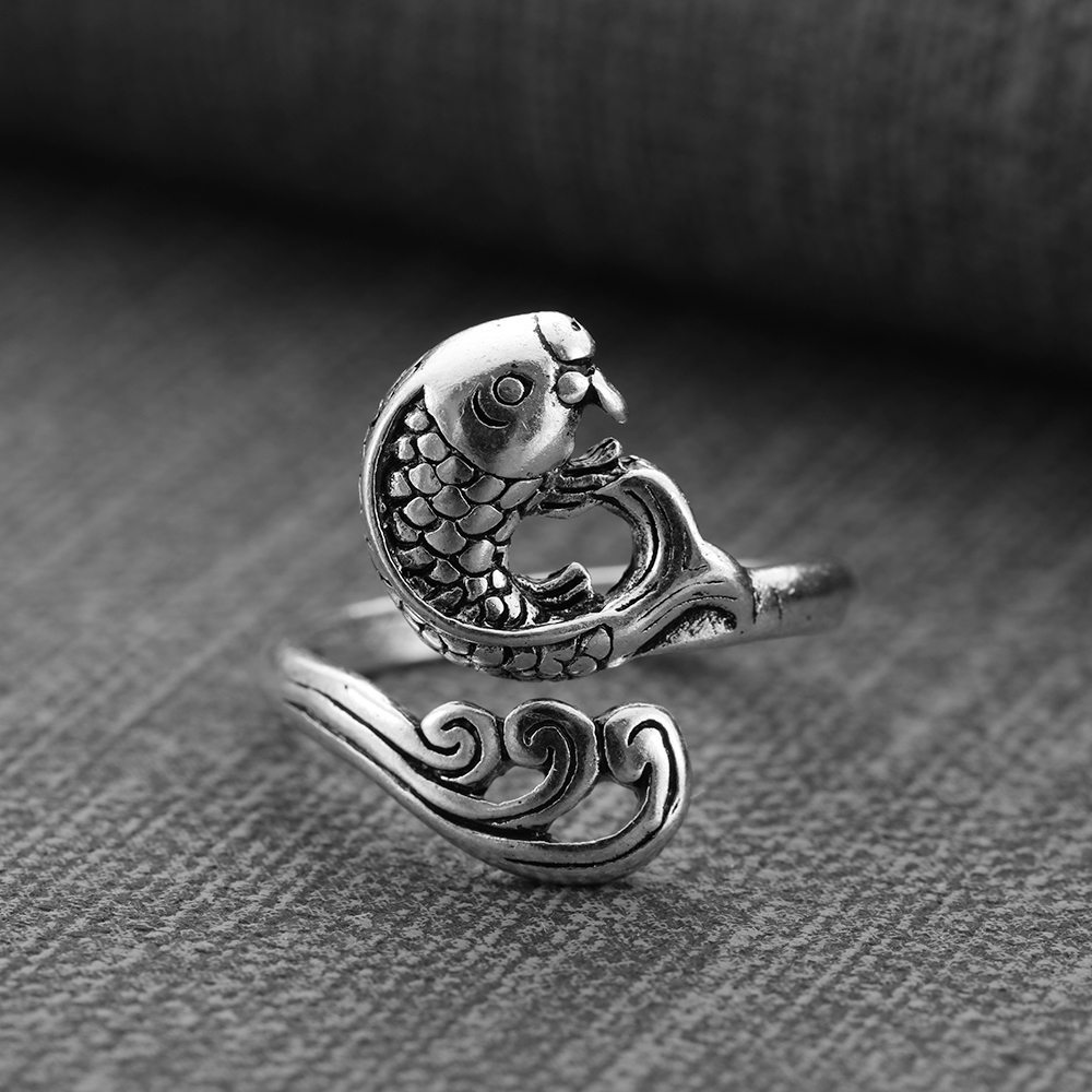 さまざまなスタイルのかぎ針編みリング,1ピース,日曜大工,魚 - Sewing Thimble Metal のレビューと価格