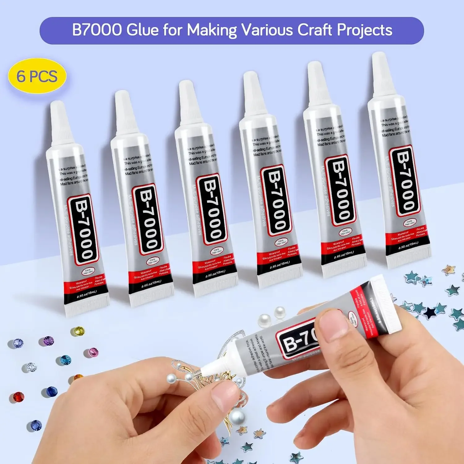 ICUTE-FITTDYHE ジュエリーグルー 6個入り - - Fabric Glue Bond のレビューと価格