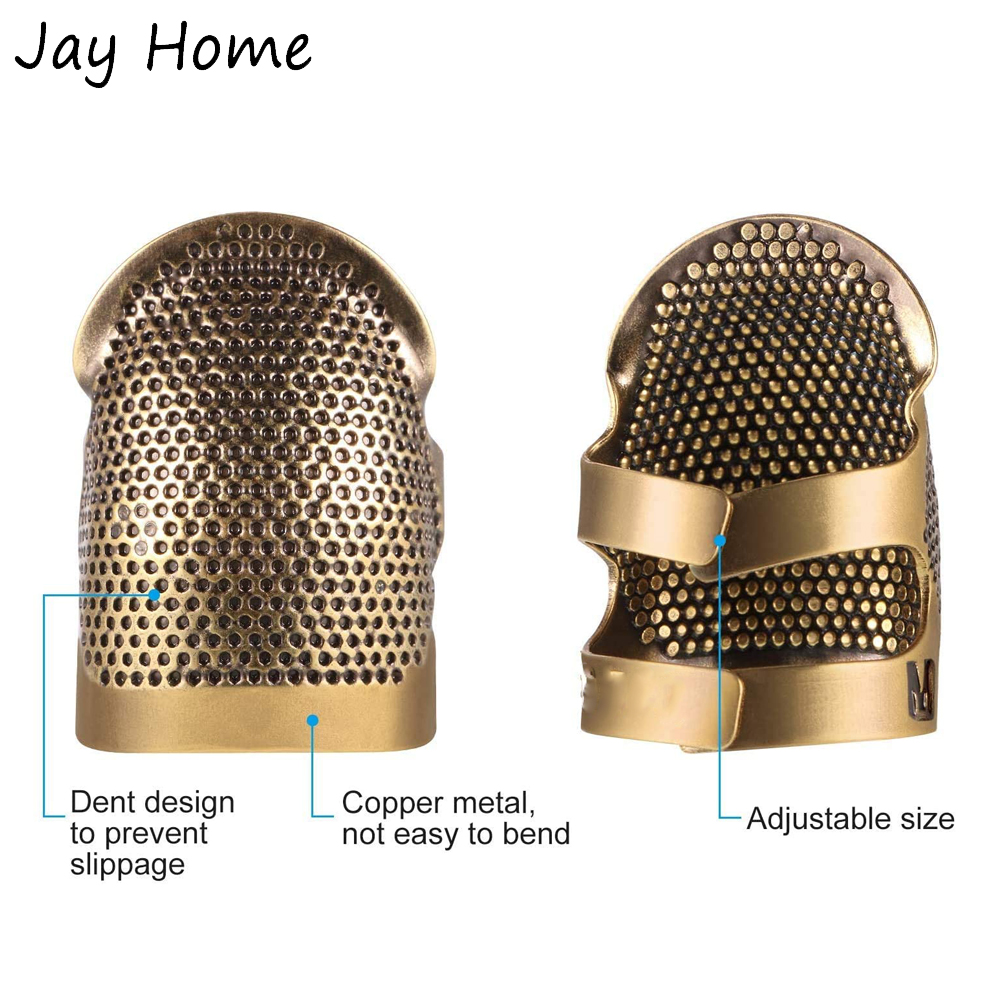 銅と革のステッチセット,14個,縫製および刺handアクセサ - Sewing Thimble Metal のレビューと価格