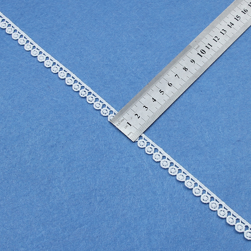 50ヤード ホワイトレースリボン生地トリム 衣類用アイレット - Sewing Eyelet Fabric のレビューと価格