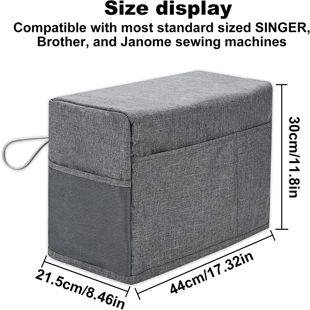 ユニバーサルミシンカバー、収納ポケットとサイドハンドル付き、 - Sewing Machine Fabric のレビューと価格