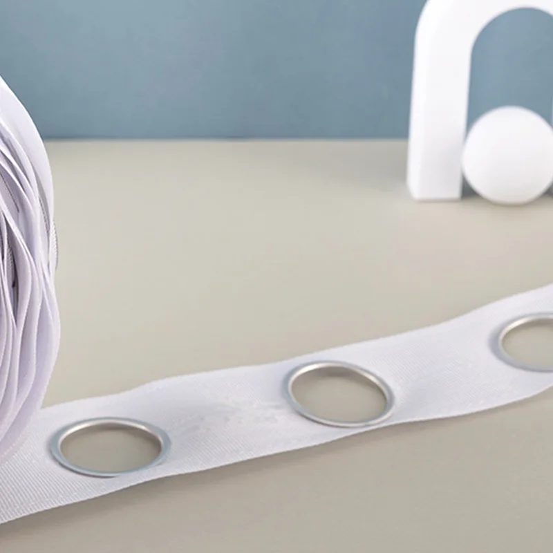 10m 15m アイレットパンチテープ 白いカーテンヘッドテ - Sewing Eyelet Fabric のレビューと価格