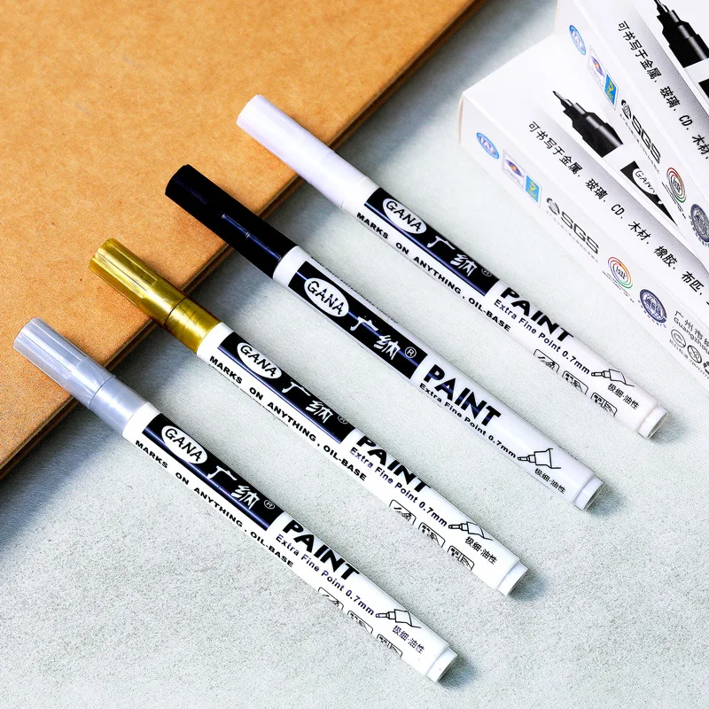 1Pc 0.7 ミリメートル防水ペイントマーカー多機能色褪せ - Fabric Marking Pen のレビューと価格