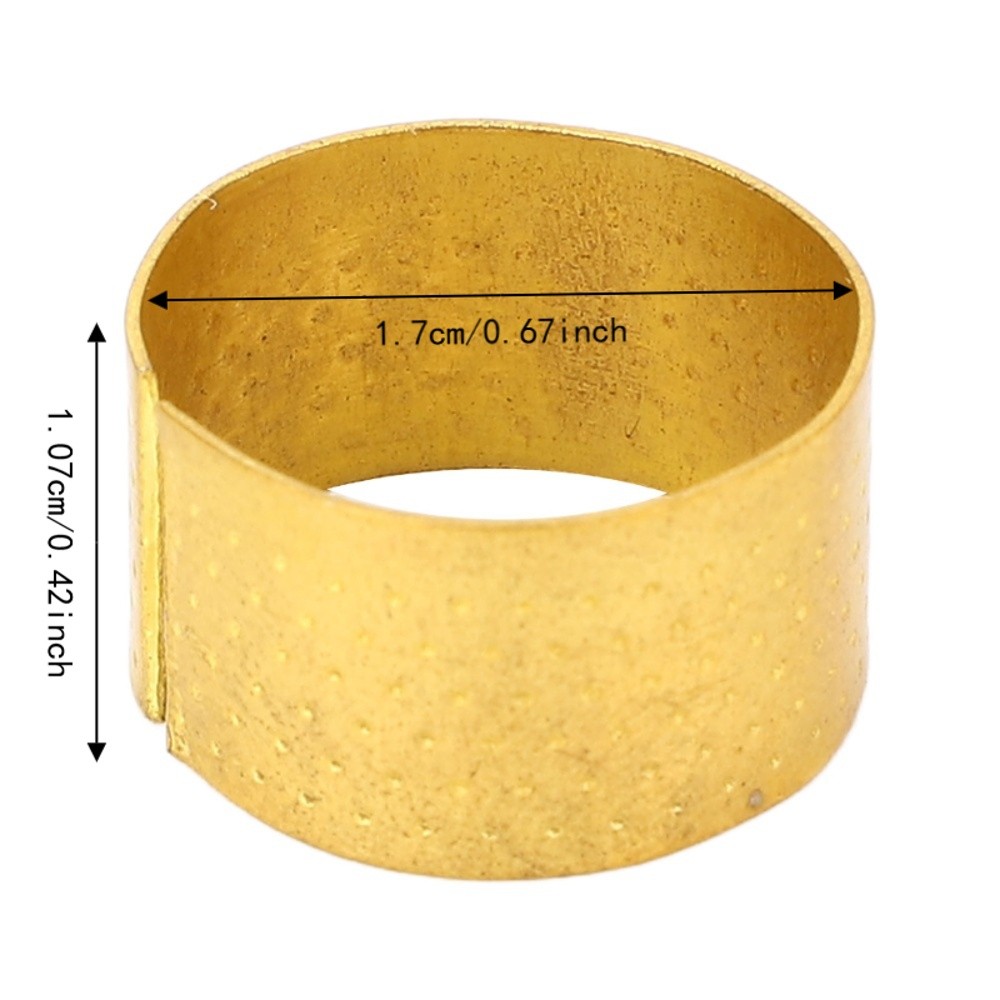 20個入り レトロスタイル 調節可能なリング型縫い指ぬき 金 - Sewing Thimble Metal のレビューと価格