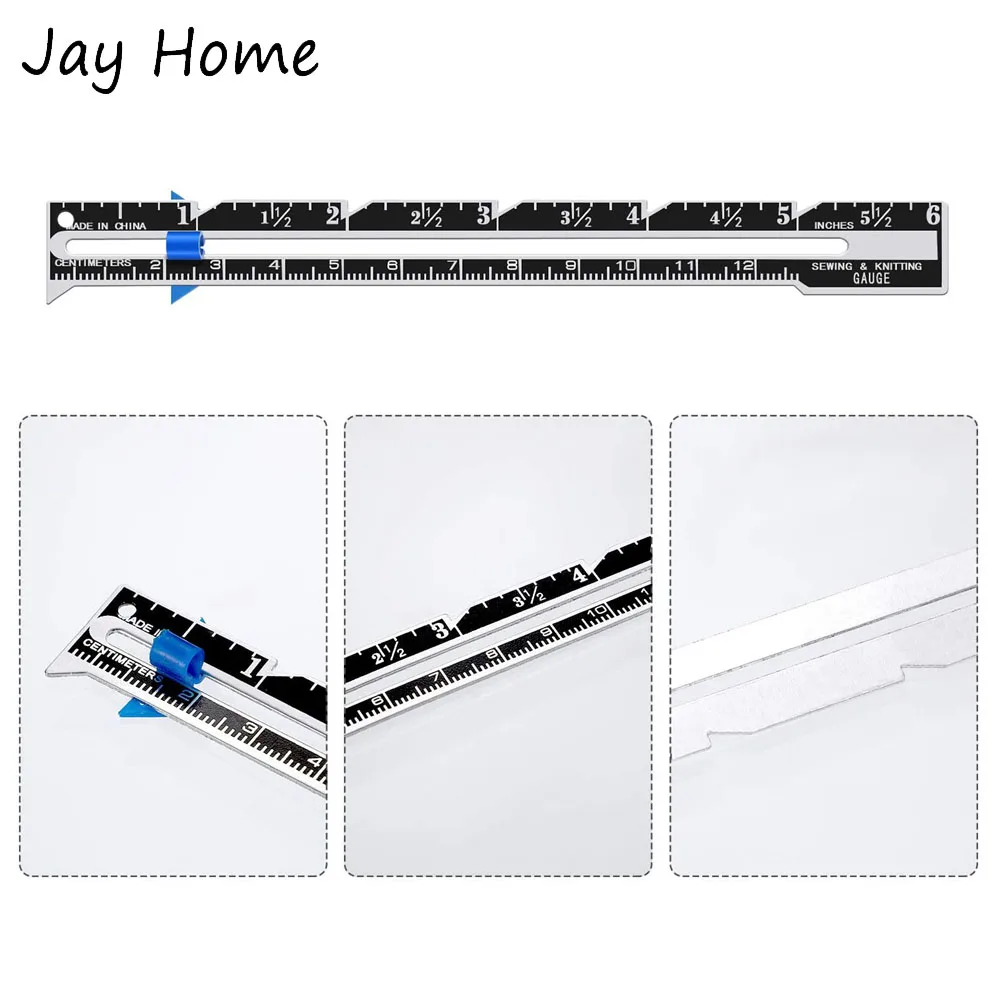 2/4個スライディングゲージミシン測定ツールアルミキルティン - Sewing Gauge Ruler のレビューと価格