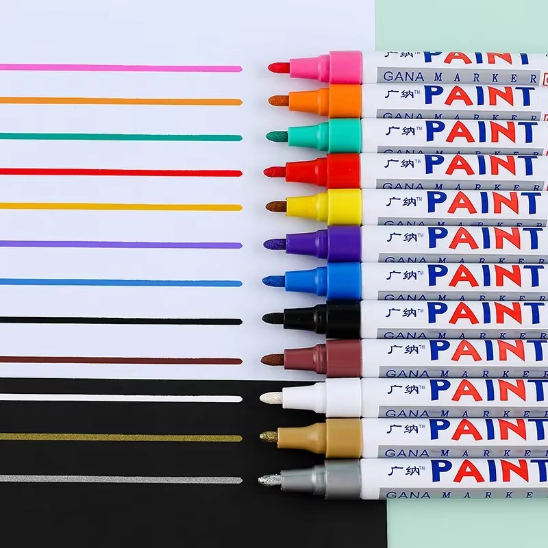 GuangNa 6/12 個カラフルな永久ペイントマーカー防 - Fabric Marking Pen のレビューと価格
