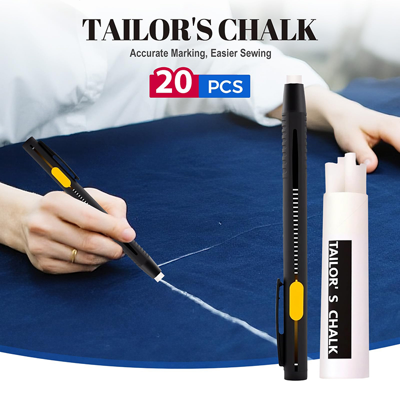 DIYクラフト縫製用チョーク、縫製用マーキングチョーク、ペン - Fabric Marking Pen のレビューと価格