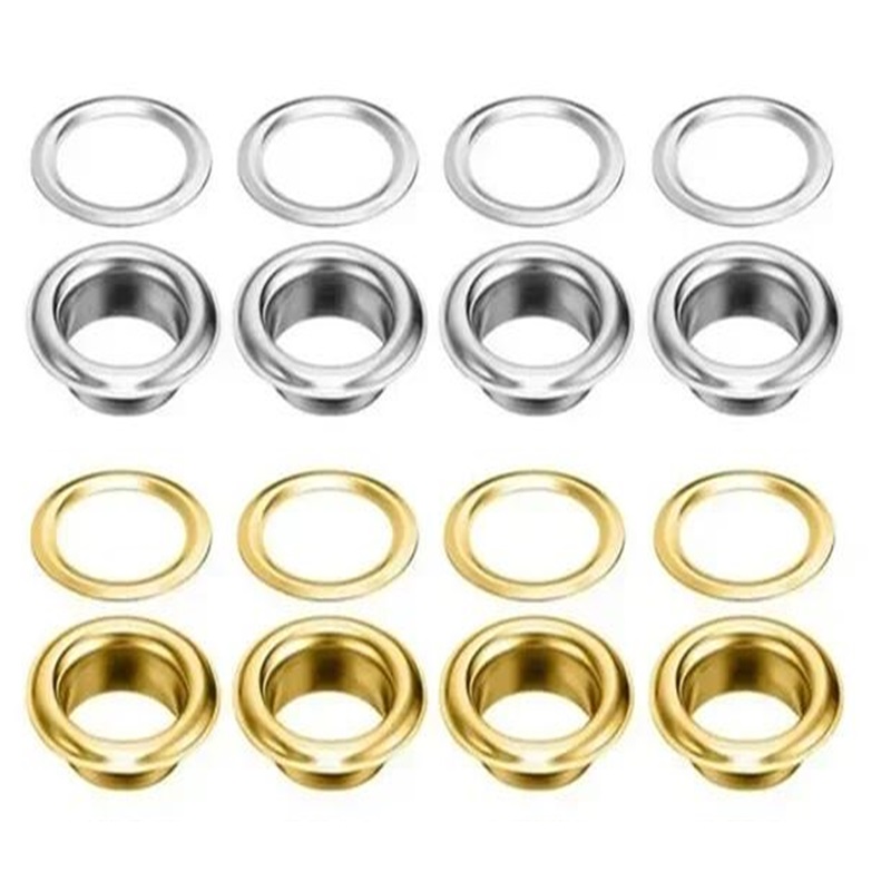 100 個 4 ミリメートルバックルボタン金属グロメットキッ - Sewing Eyelet Fabric のレビューと価格
