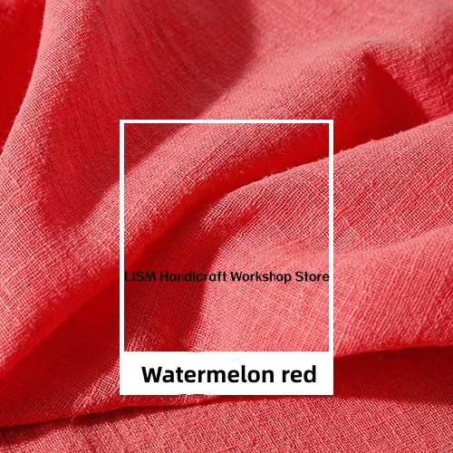 天然洗浄リネン生地複数色ソフトしわ加工生地女性服ホームテキス - Sewing And Textile のレビューと価格