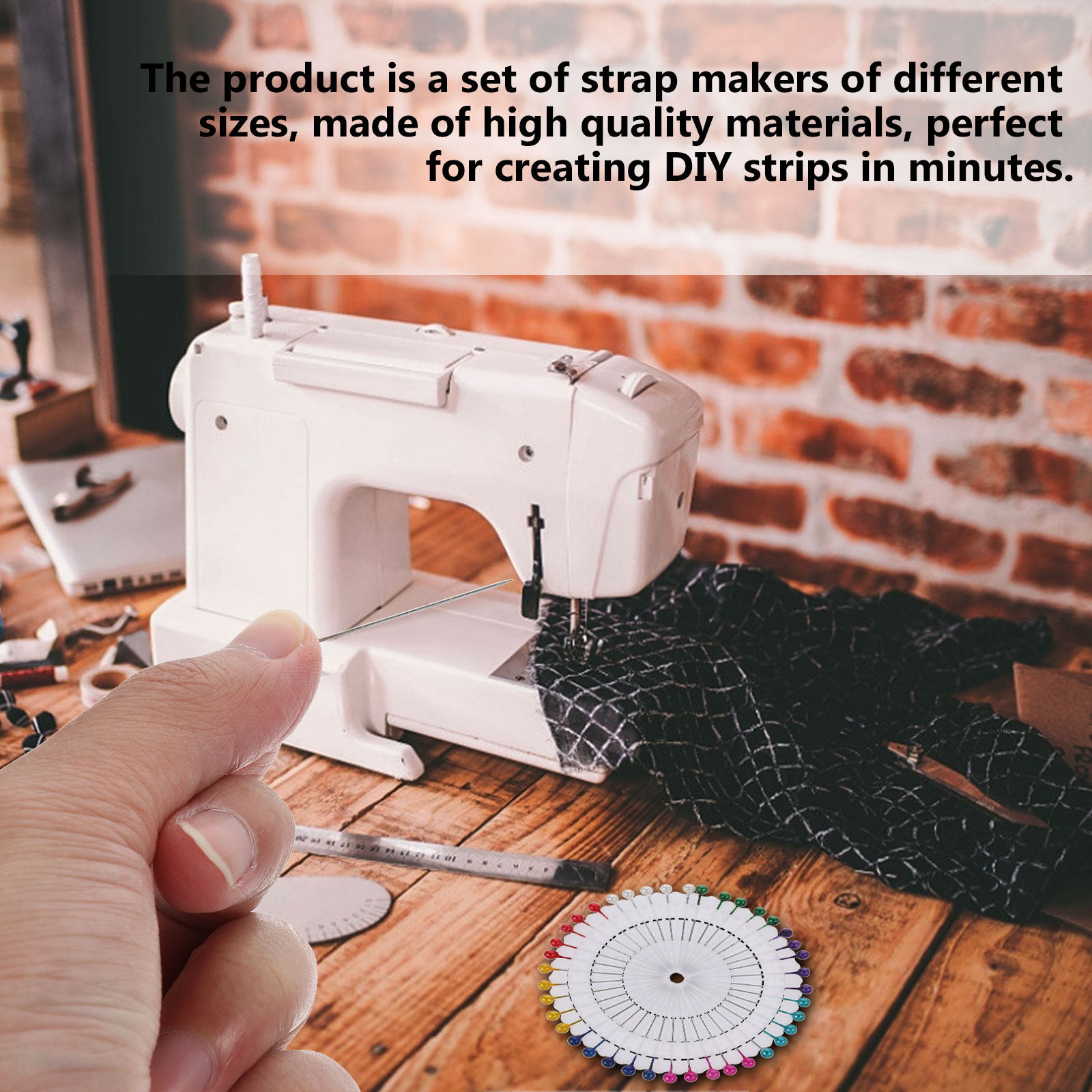 1セットの布テープメーカー 軽量で持ち運び可能なDIYキルテ - Binding Tape Bias のレビューと価格