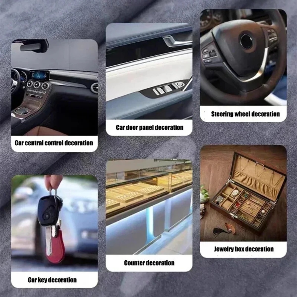 多色自己粘着スエード生地、裏面接着剤付き、車のヘッドライナー - Fabric Glue Bond のレビューと価格