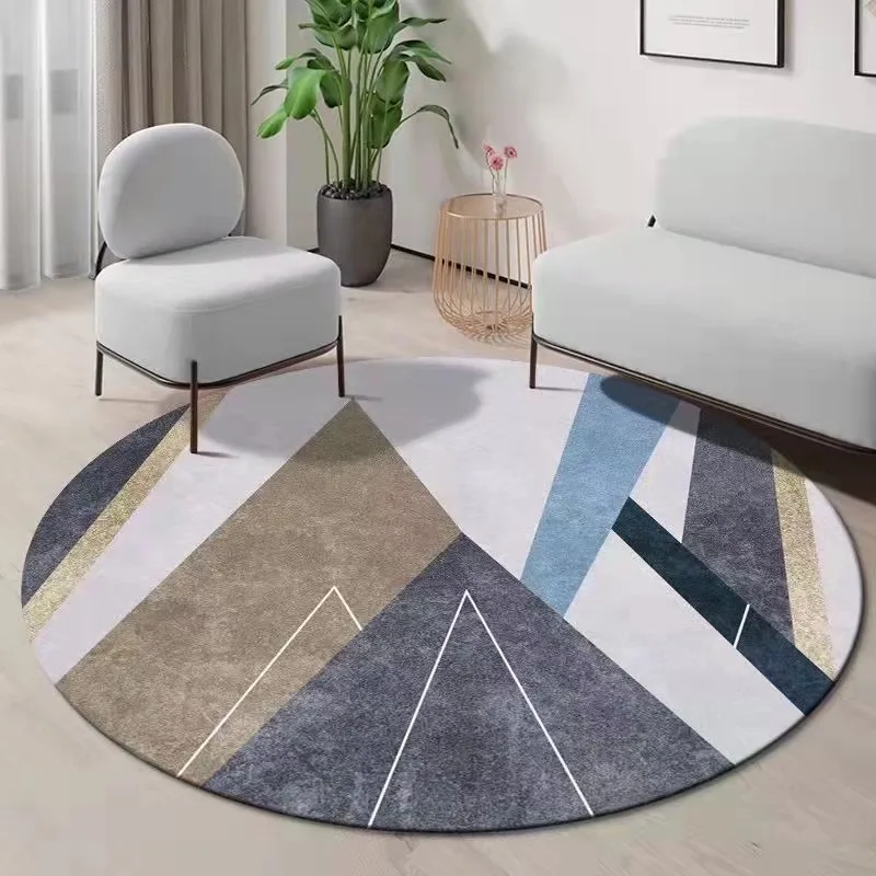 ~O~モダンなカラーブロックデザインの幾何学模様ラウンドラグ - Century Textile & Sewing Supply Photos のレビューと価格