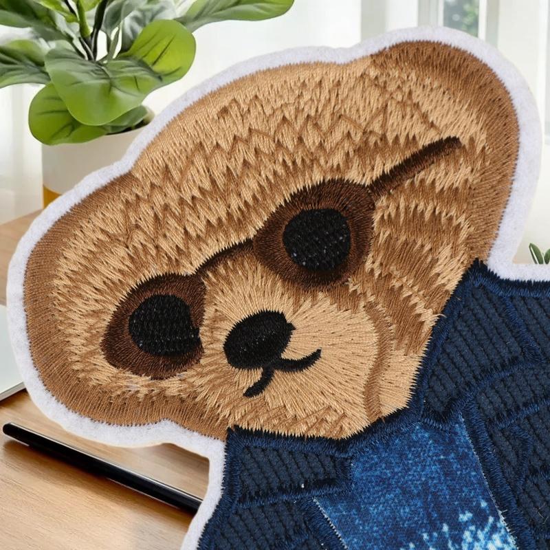 1/4 個大型クマの服パッチ手縫い刺繍パッチ服装飾パーツ縫製 - Is Sewing A Textile Craft のレビューと価格