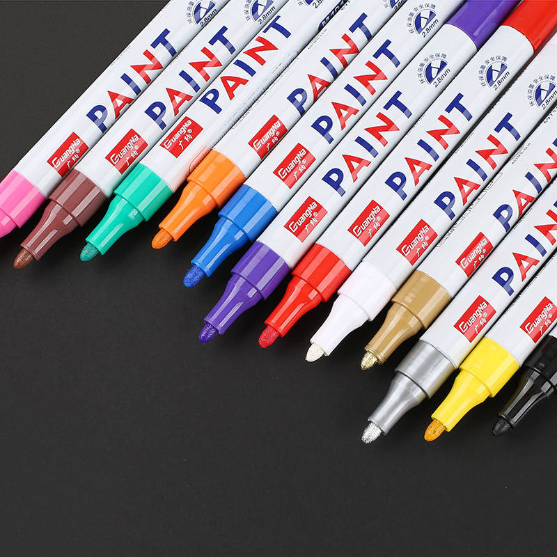 12本ホワイトペイントマーカーペン永久油性ペイントペン、2. - Fabric Marking Pen のレビューと価格