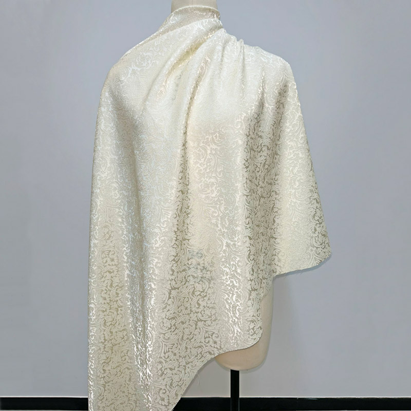 プレカットベージュダマスクジャカードブロケード、繊細な質感の - Sewing And Textile のレビューと価格