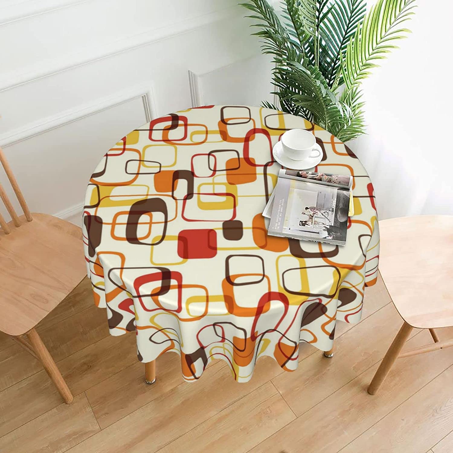 しわのある長方形のテーブルクロス,レトロなミッドセンチュリー - Century Textile & Sewing Supply Photos のレビューと価格