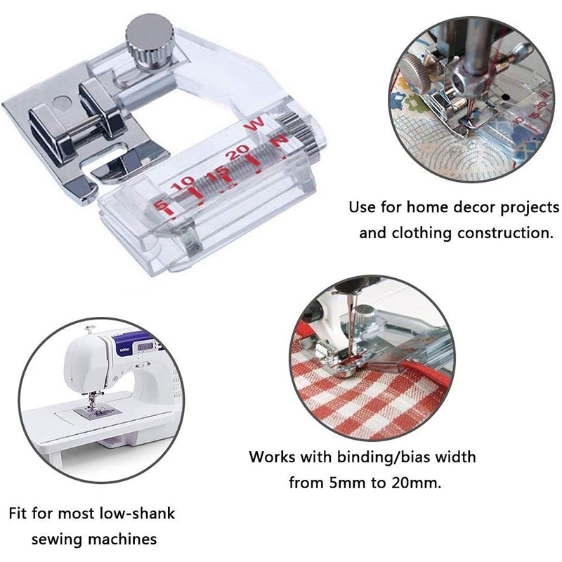 調整可能なバイアステープバインディングフット、シンガー、ブラ - Binding Tape Bias のレビューと価格