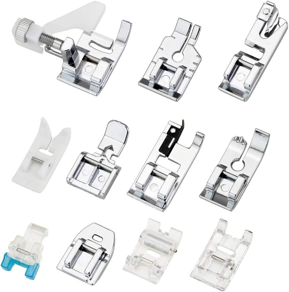 11個入り押さえ金具セット - ブラザー、シンガー、ベビーロ - Sewing Machine Fabric のレビューと価格