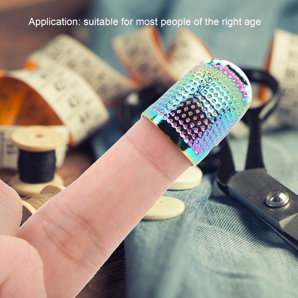 4個入り耐久性のある真鍮製指サック カラフルなデザイン 滑り - Sewing Thimble Metal のレビューと価格