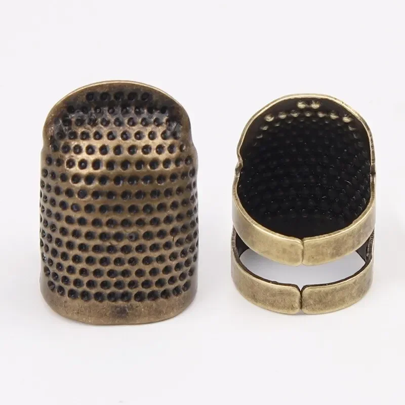 2 個の銅製指ぬき縫製レトロ指プロテクター滑り止めリング縫製 - Sewing Thimble Metal のレビューと価格