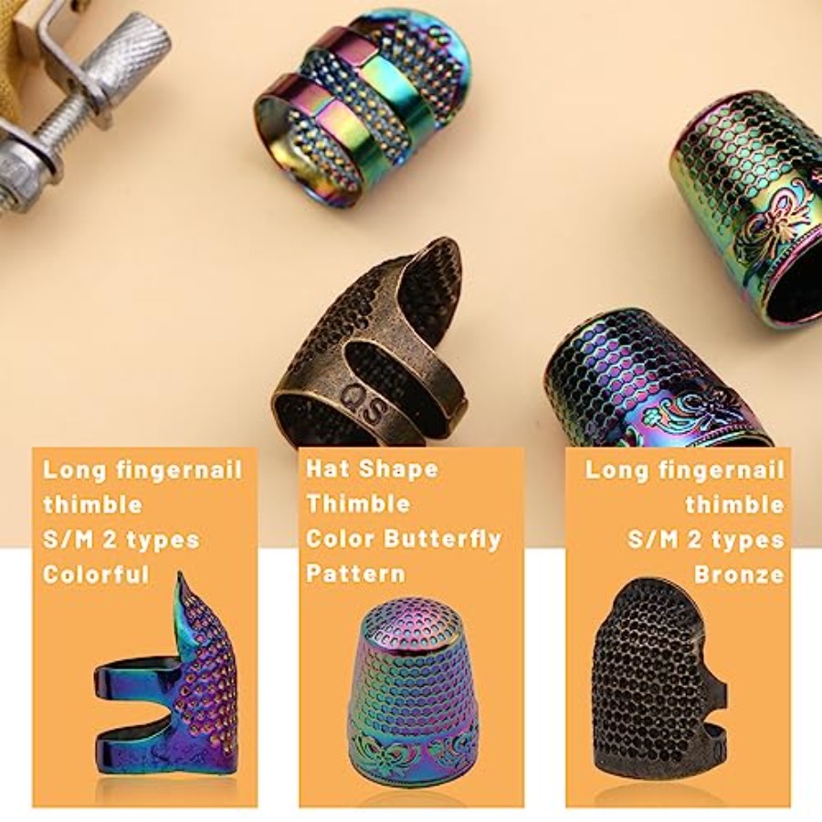 手縫い用指ぬき、6個入り縫製指ぬき、金属製指ぬき - Sewing Thimble Metal のレビューと価格