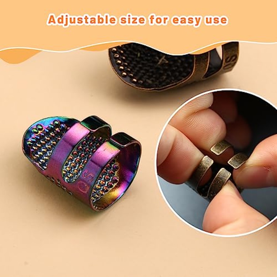手縫い用指ぬき、6個入り縫製指ぬき、金属製指ぬき - Sewing Thimble Metal のレビューと価格
