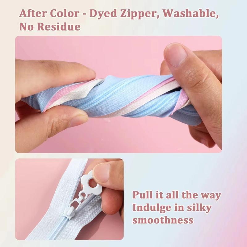 2.0メートルジッパー+5つのジッパーヘッド、ナイロンジッパ - Sewing Gauge Ruler のレビューと価格