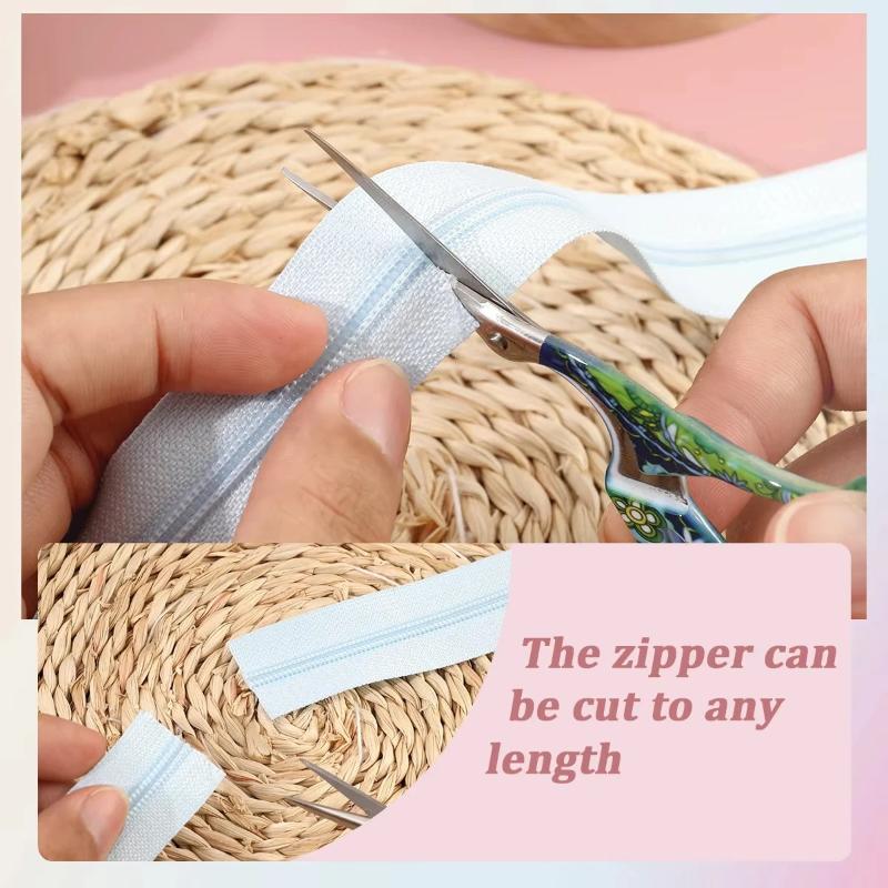 2.0メートルジッパー+5つのジッパーヘッド、ナイロンジッパ - Sewing Gauge Ruler のレビューと価格