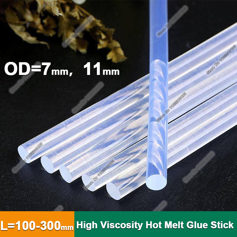 7/11mm高粘度ホットメルトグルー スティック 透明 強力 - Fabric Glue Bond のレビューと価格