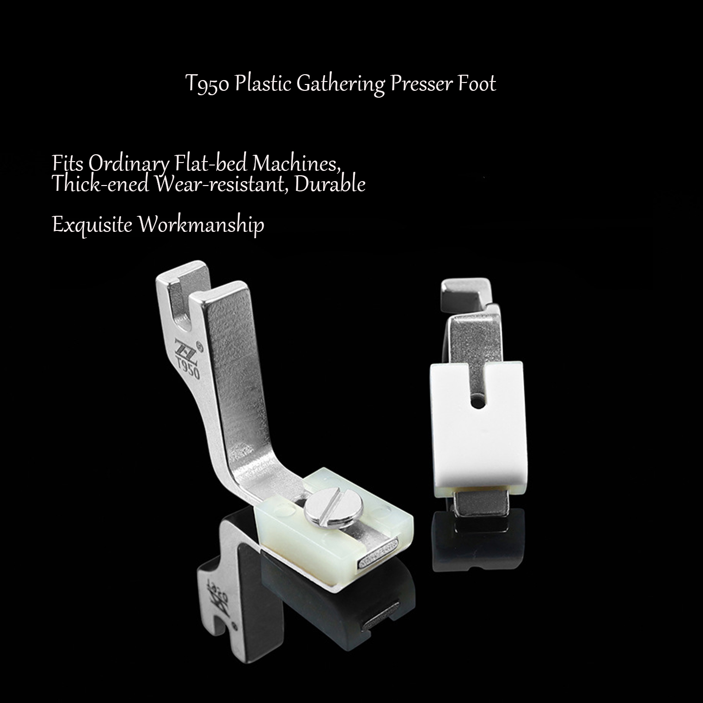 T950 テフロンプラスチック製ギャザリングプレッサーフット - Sewing Machine Fabric のレビューと価格