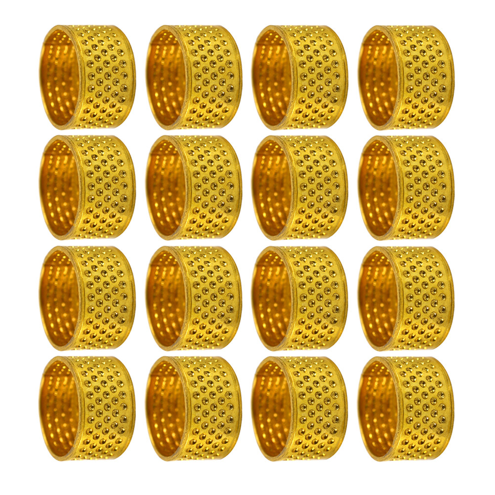 100個入り金属製指ぬきリング、調整可能、滑り止め、縫製、キ - Sewing Thimble Metal のレビューと価格