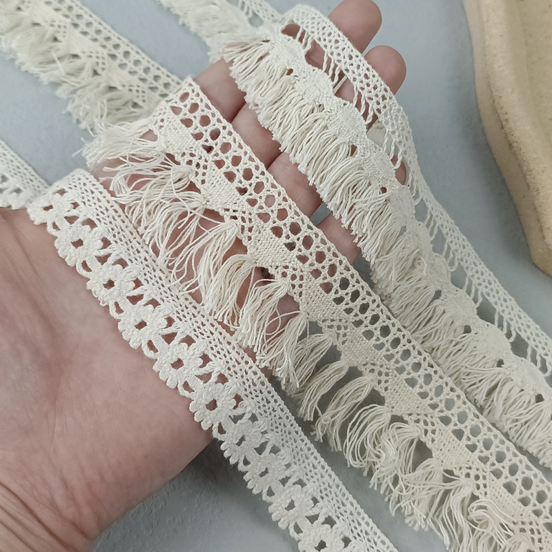 カーテンとカーテン用のフリンジ、コットンレーストリム、アフリ - Sewing Eyelet Fabric のレビューと価格