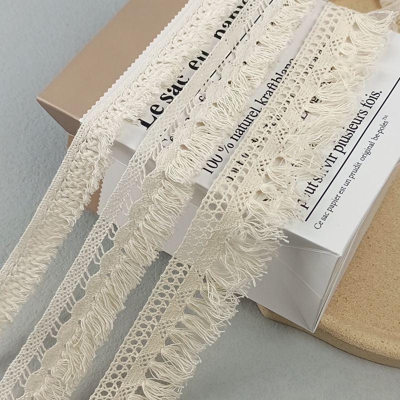 カーテンとカーテン用のフリンジ、コットンレーストリム、アフリ - Sewing Eyelet Fabric のレビューと価格