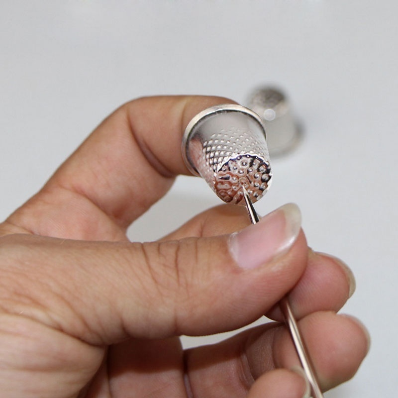 10個入り 金属アルミ製トップニードル DIY手縫いツール  - Sewing Thimble Metal のレビューと価格