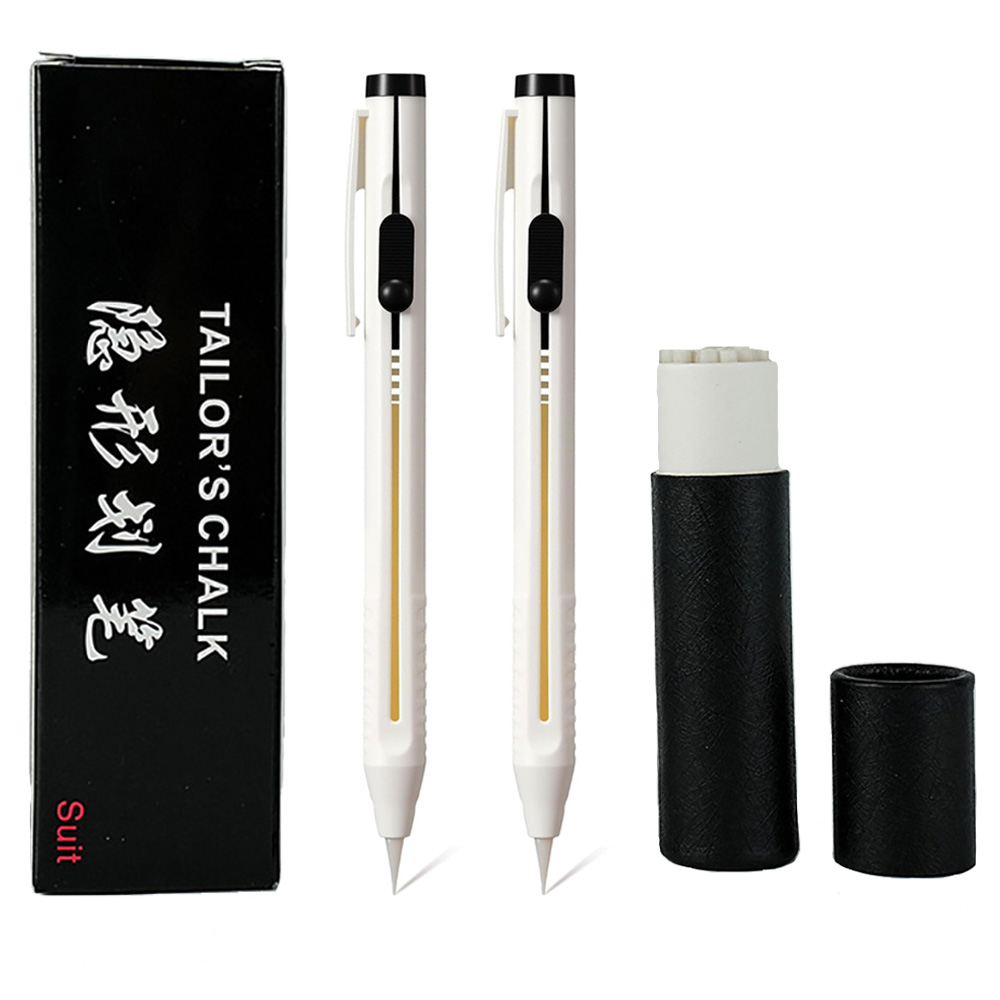 2本入り、20個のリフィル付き、仕立て屋用チョークペン、パッ - Fabric Marking Pen のレビューと価格