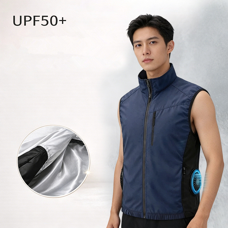 夏用男性用熱中症予防冷却高風量ファンインテリジェント空調服ベ - Sewing Zipper のレビューと価格