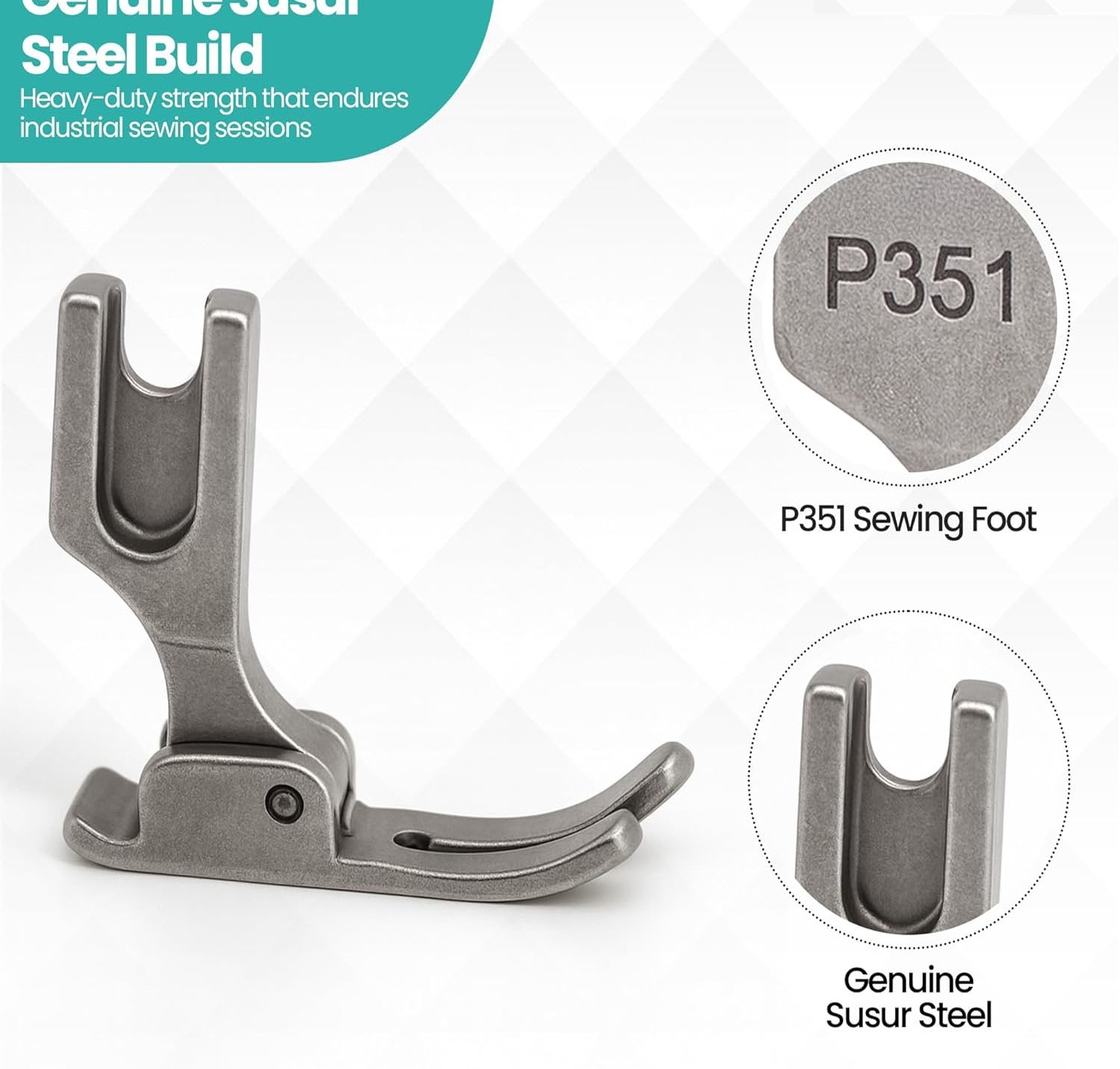 P351 工業用ミシン用標準押さえ金具、ストレートステッチフ - Sewing Machine Fabric のレビューと価格