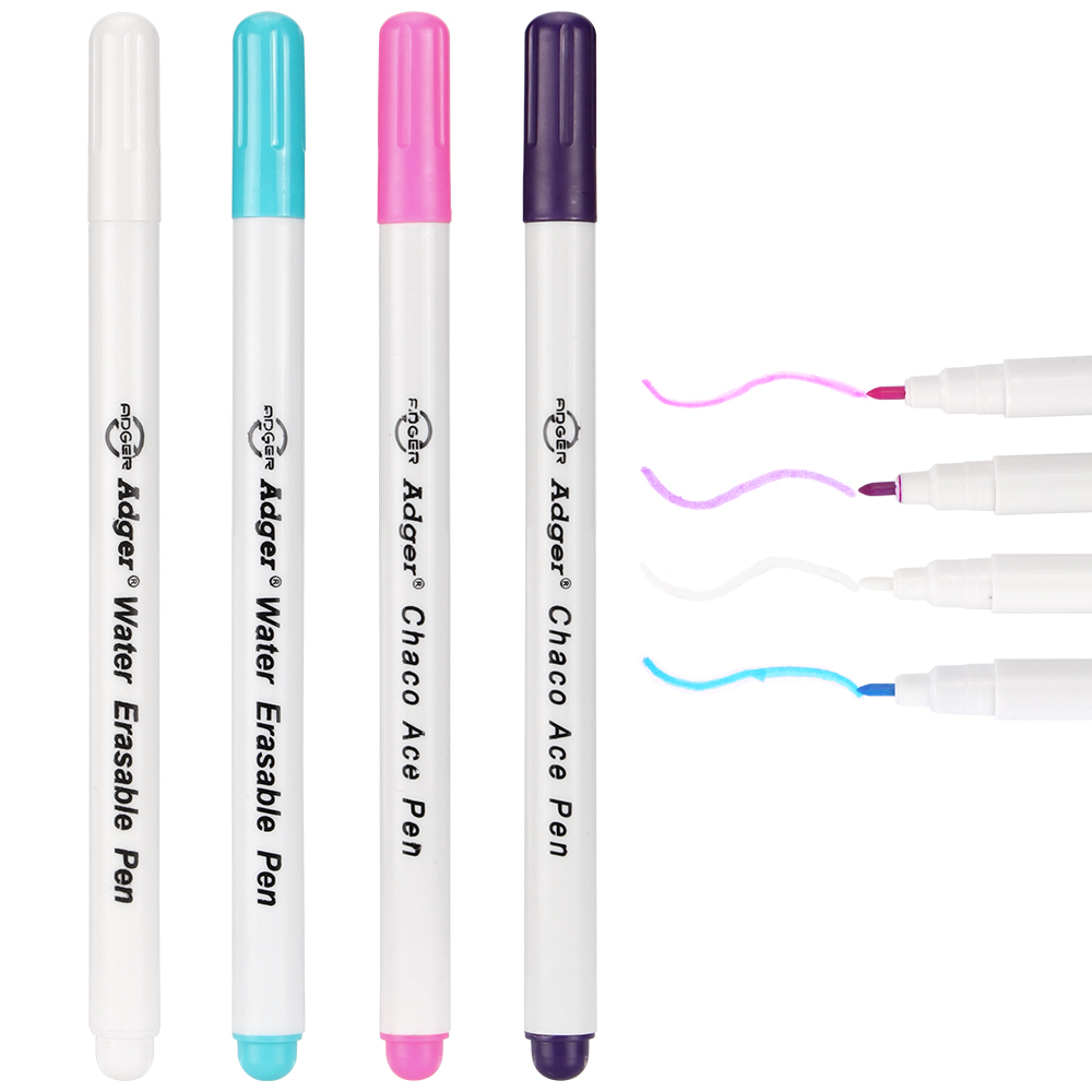 20個入り4色キルティングステッチマーカー、水消せるペン、空 - Fabric Marking Pen のレビューと価格
